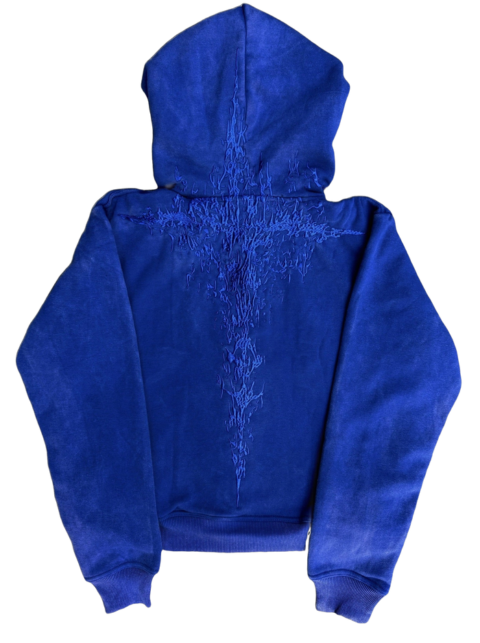 "Half a Million" Embroidered Hoodie (Royal Blue)