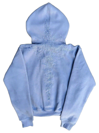“Half a Million” Embroidery Zip-Up (Baby Blue)