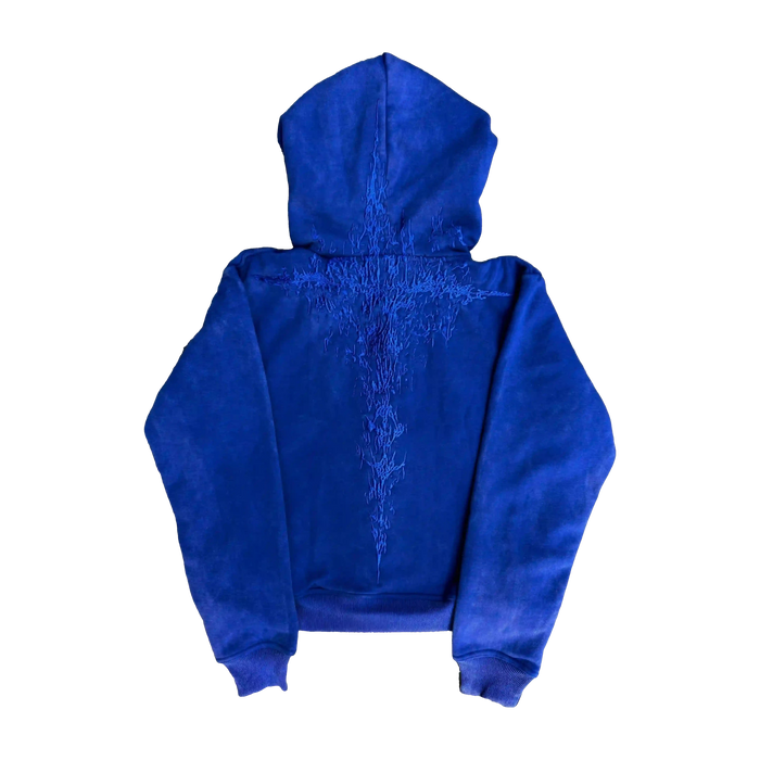 “Half a Million” Embroidery Zip-Up (Royal Blue)