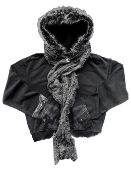 “Ryuk” Fur-Zip (with Scarf)