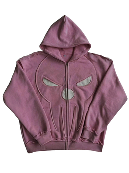 “Soul Eater” Zip-Up (Light Pink)