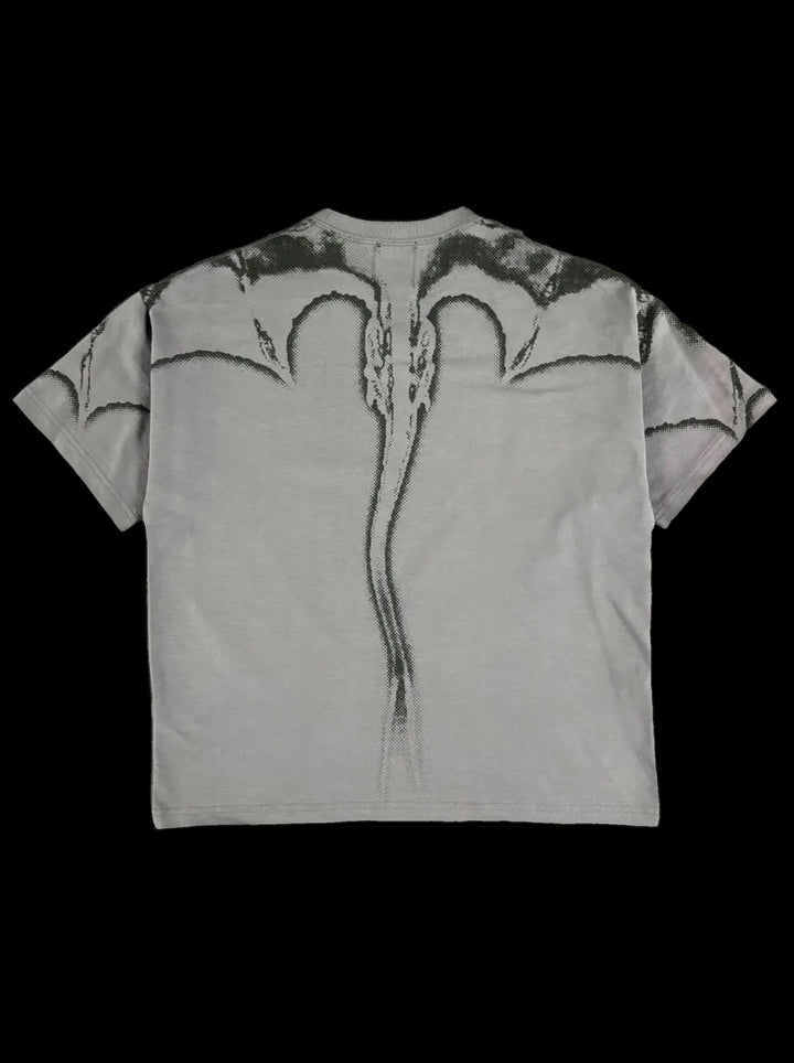 “Dragon” T-Shirt (Grey) — on black