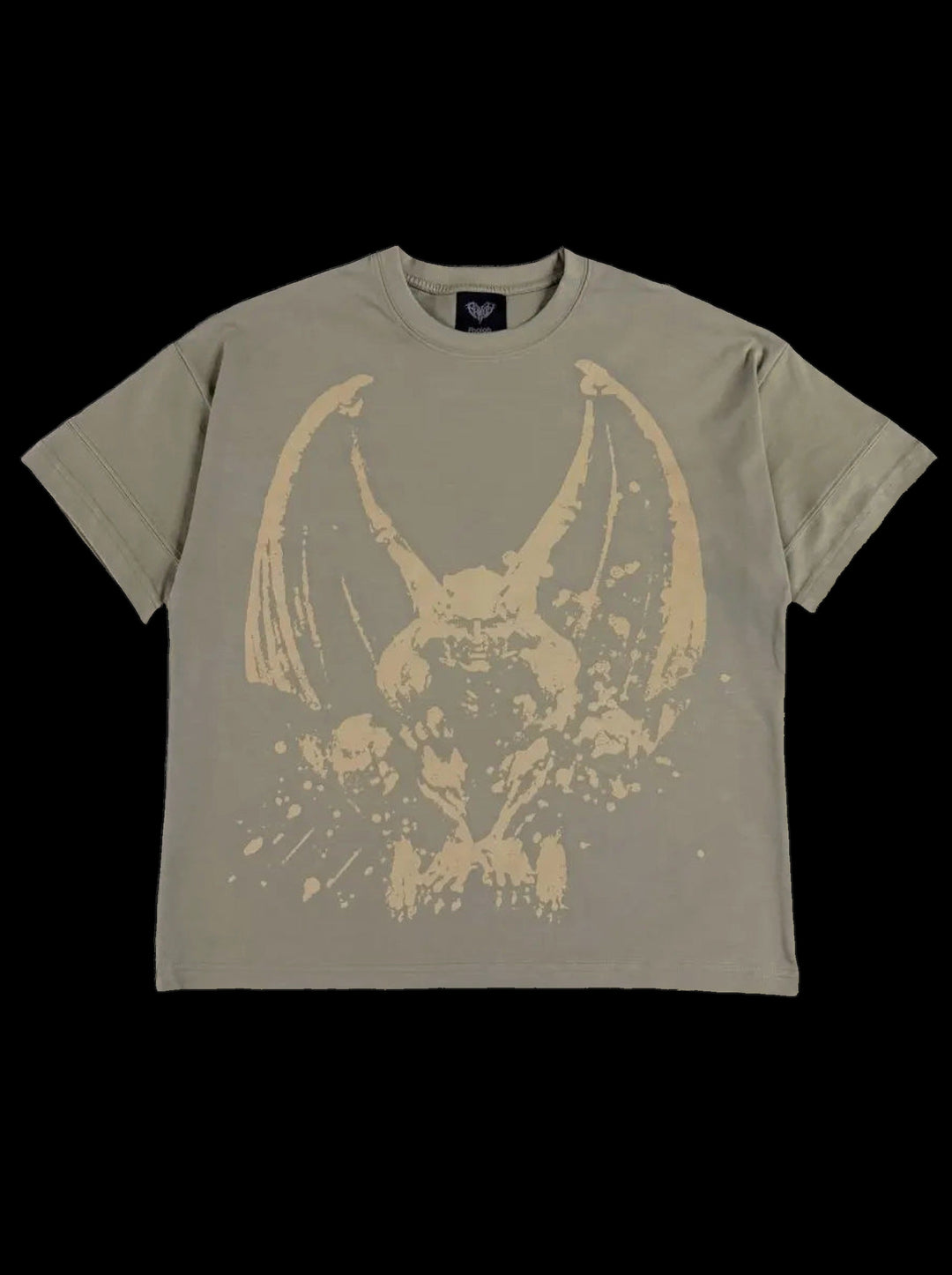 “Gargoyle” T-Shirt (Mint) — on black