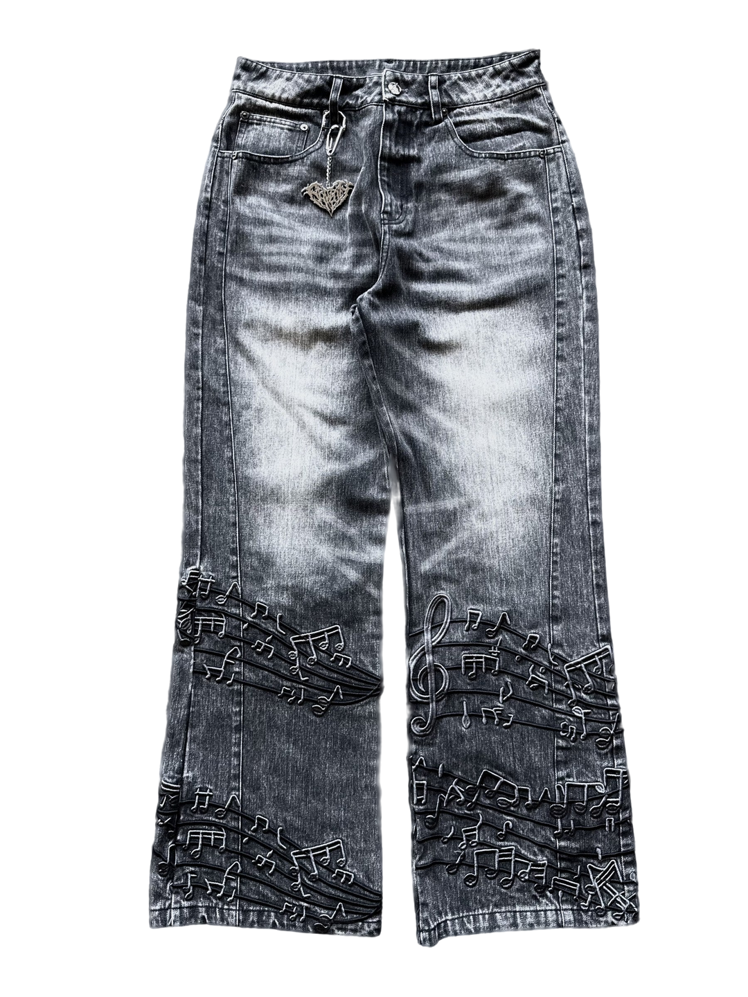 “Tone” Flared Jeans (Stone)
