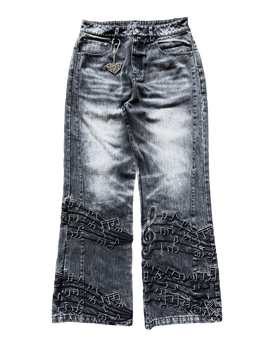 “Tone” Flared Jeans (Stone)