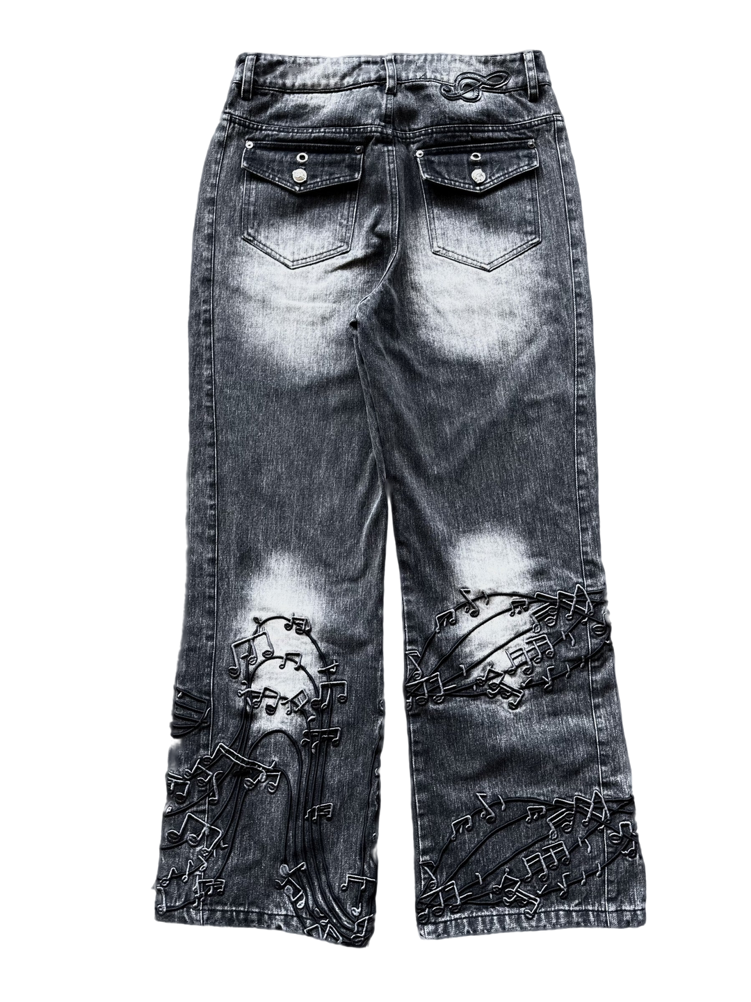 “Tone” Flared Jeans (Stone)