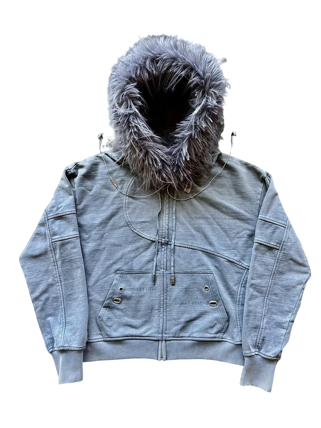 “Aux” Fur-Zip (Grey)