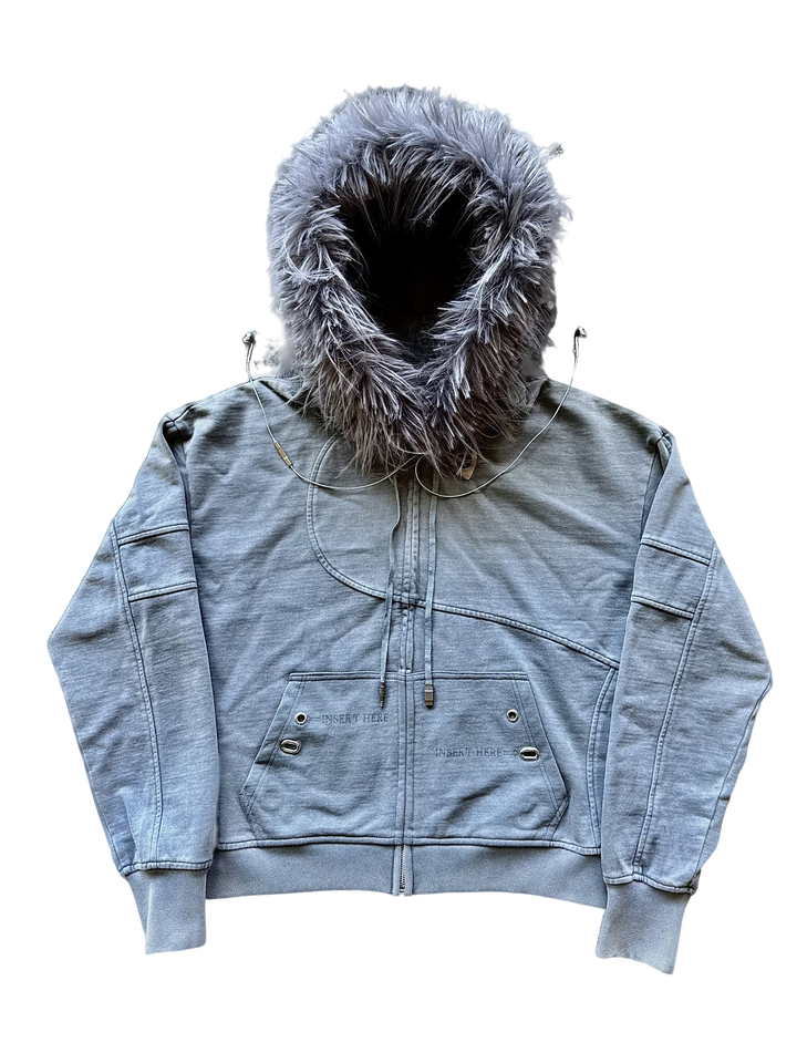 “Aux” Fur-Zip (Grey)