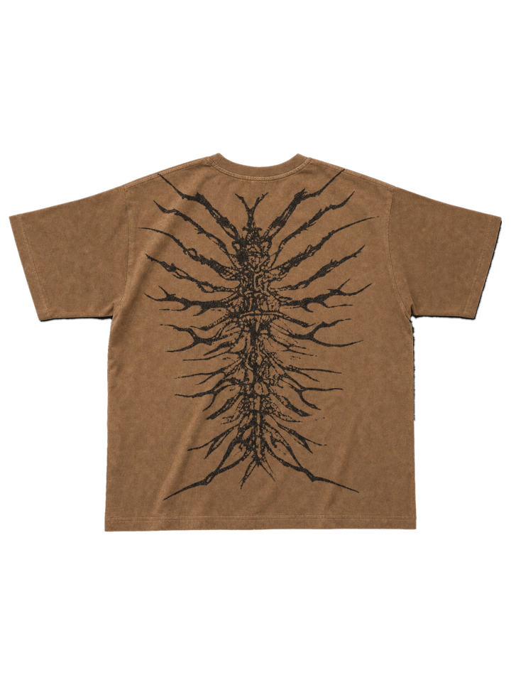 Ghoul T-Shirt Dark Beige back