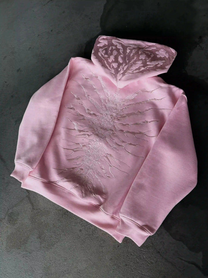 “Ghoul” HOODIE (Light Pink) pholoh