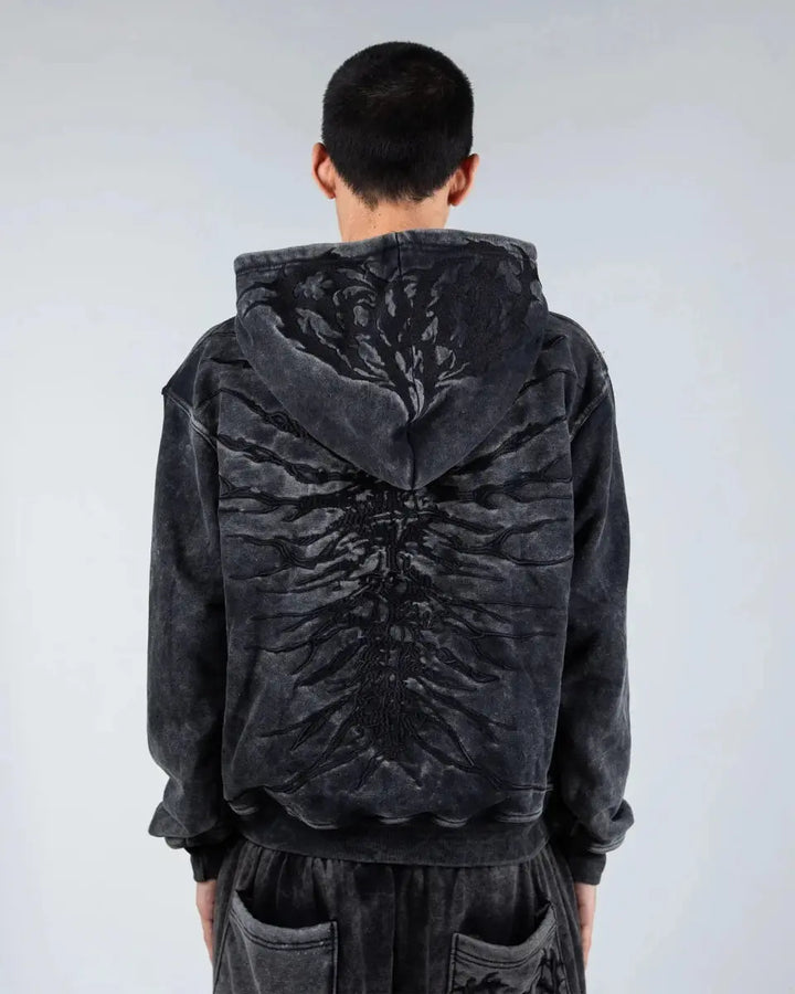 “Ghoul” HOODIE (Washed Black) - pholoh
