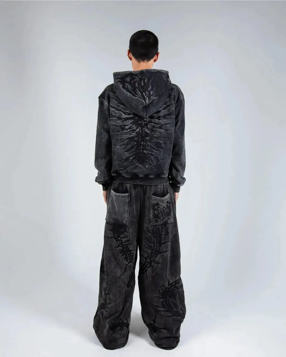 “Ghoul” HOODIE (Washed Black) - pholoh