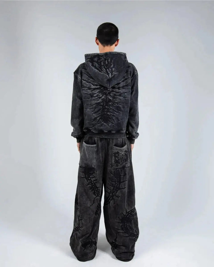 “Ghoul” HOODIE (Washed Black) - pholoh