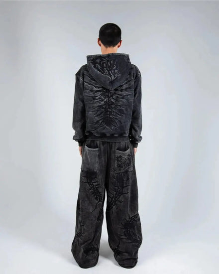 “Ghoul” HOODIE (Washed Black) - pholoh