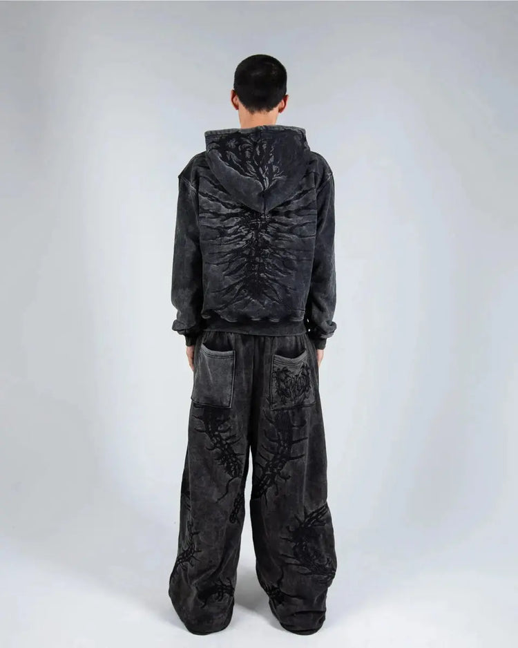 “Ghoul” HOODIE (Washed Black) - pholoh