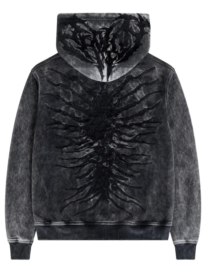 “Ghoul” Hoodie (Washed Black)