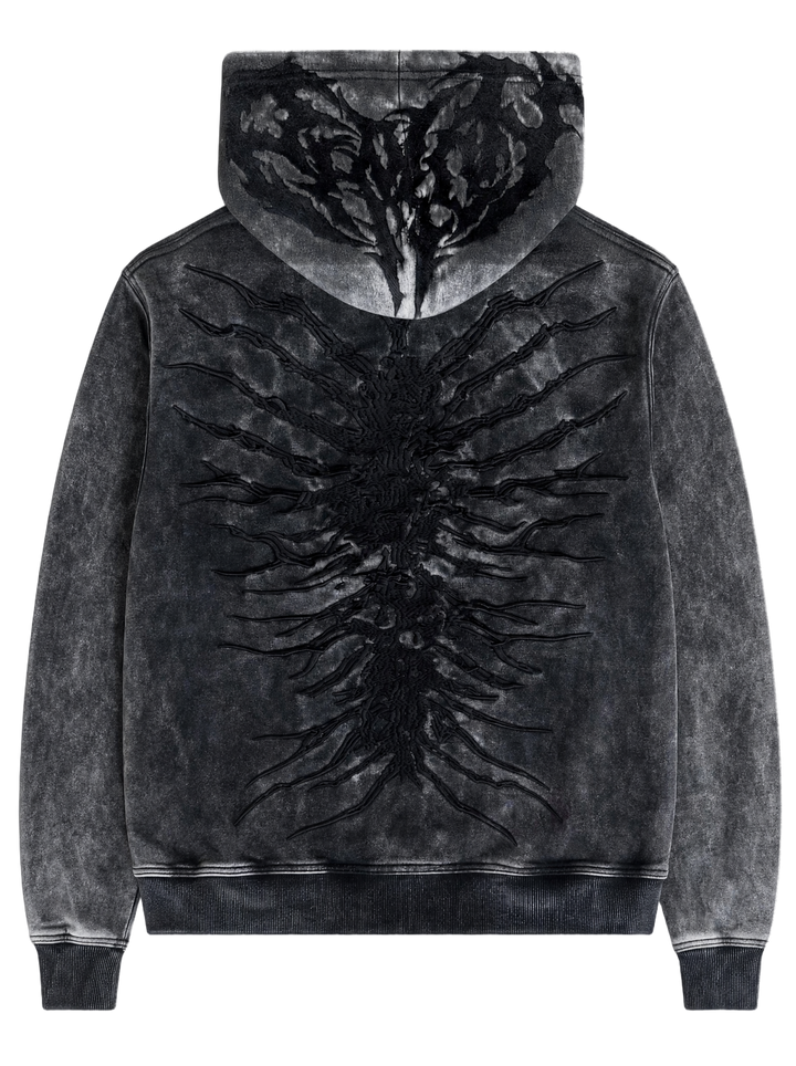 “Ghoul” Hoodie (Washed Black)