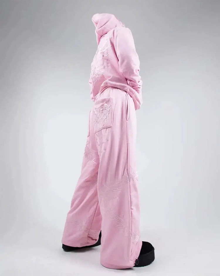 GHOUL HOODIE+SWEATS (PINK) - pholoh