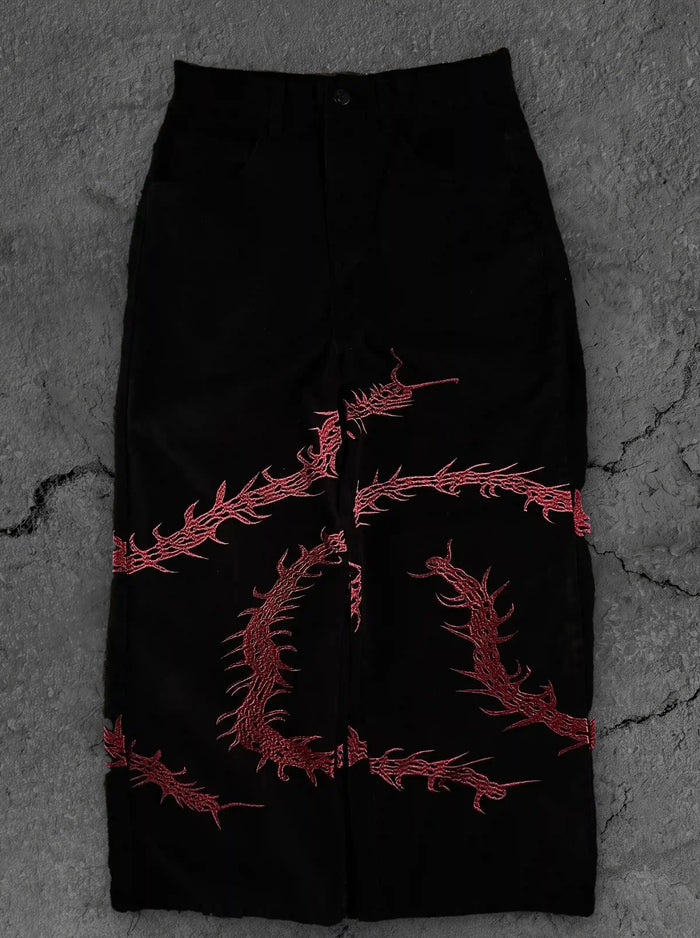 “Ghoul” Jeans (Wine)