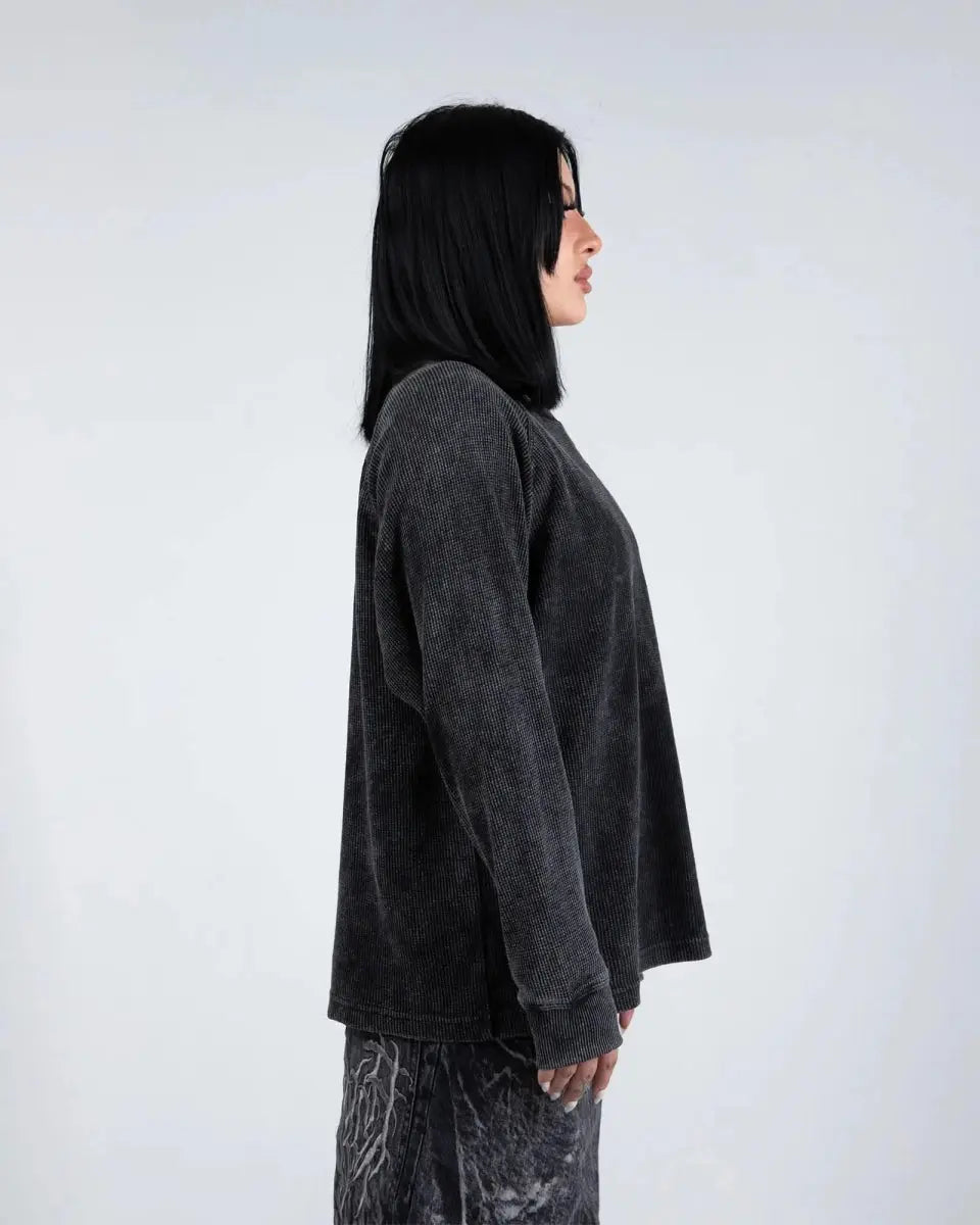 "Ghoul' Long - Sleeve (Grey) - pholoh
