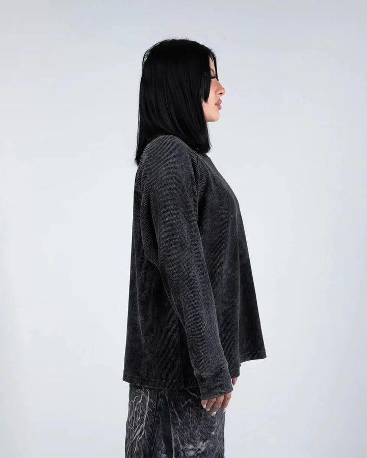 "Ghoul' Long - Sleeve (Grey) - pholoh