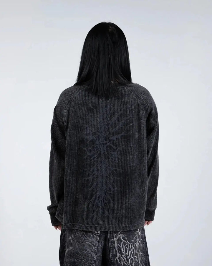"Ghoul' Long - Sleeve (Grey) - pholoh