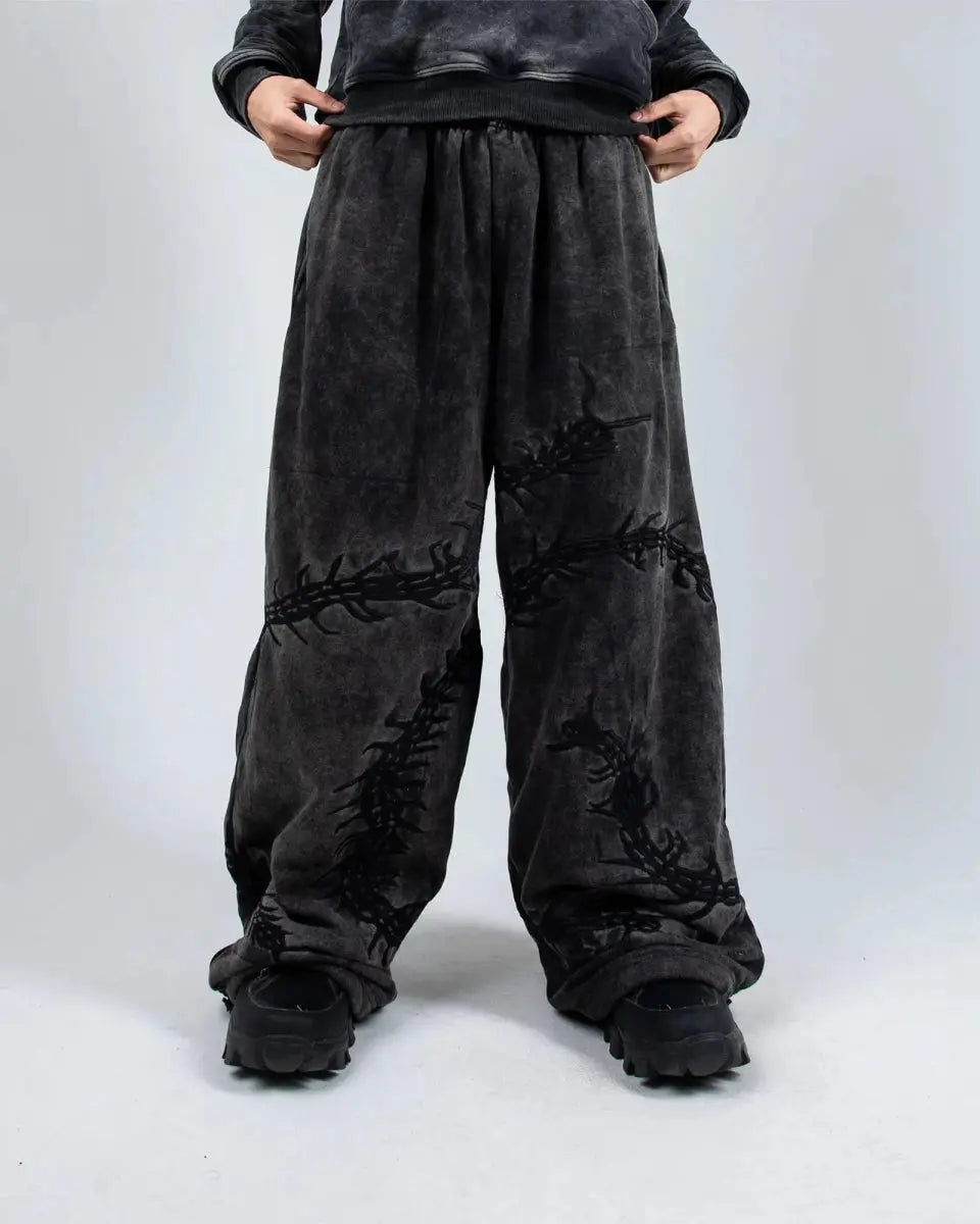 “Ghoul” Sweats (Washed Black) pholoh