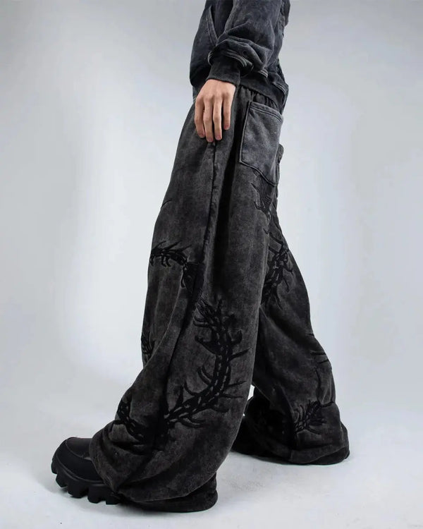 “Ghoul” Sweats (Washed Black) - Second Image
