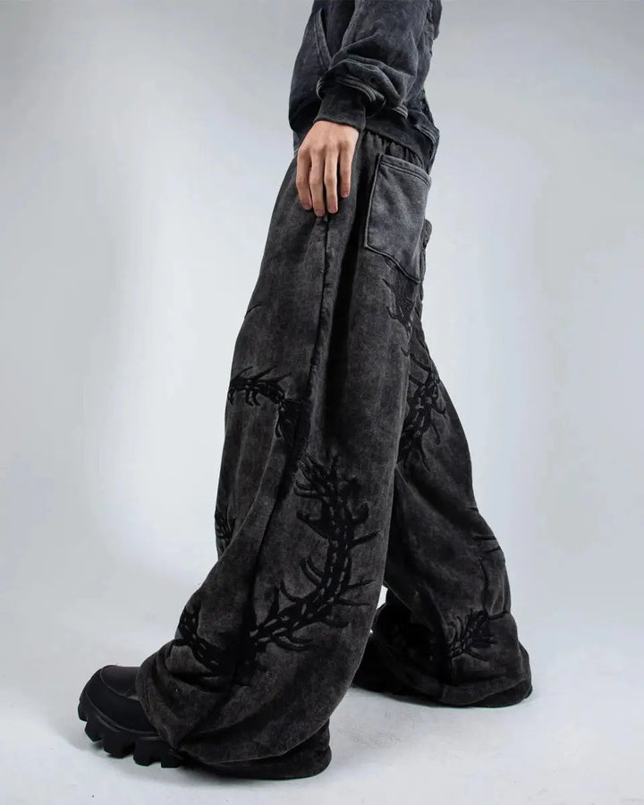 “Ghoul” Sweats (Washed Black) - pholoh