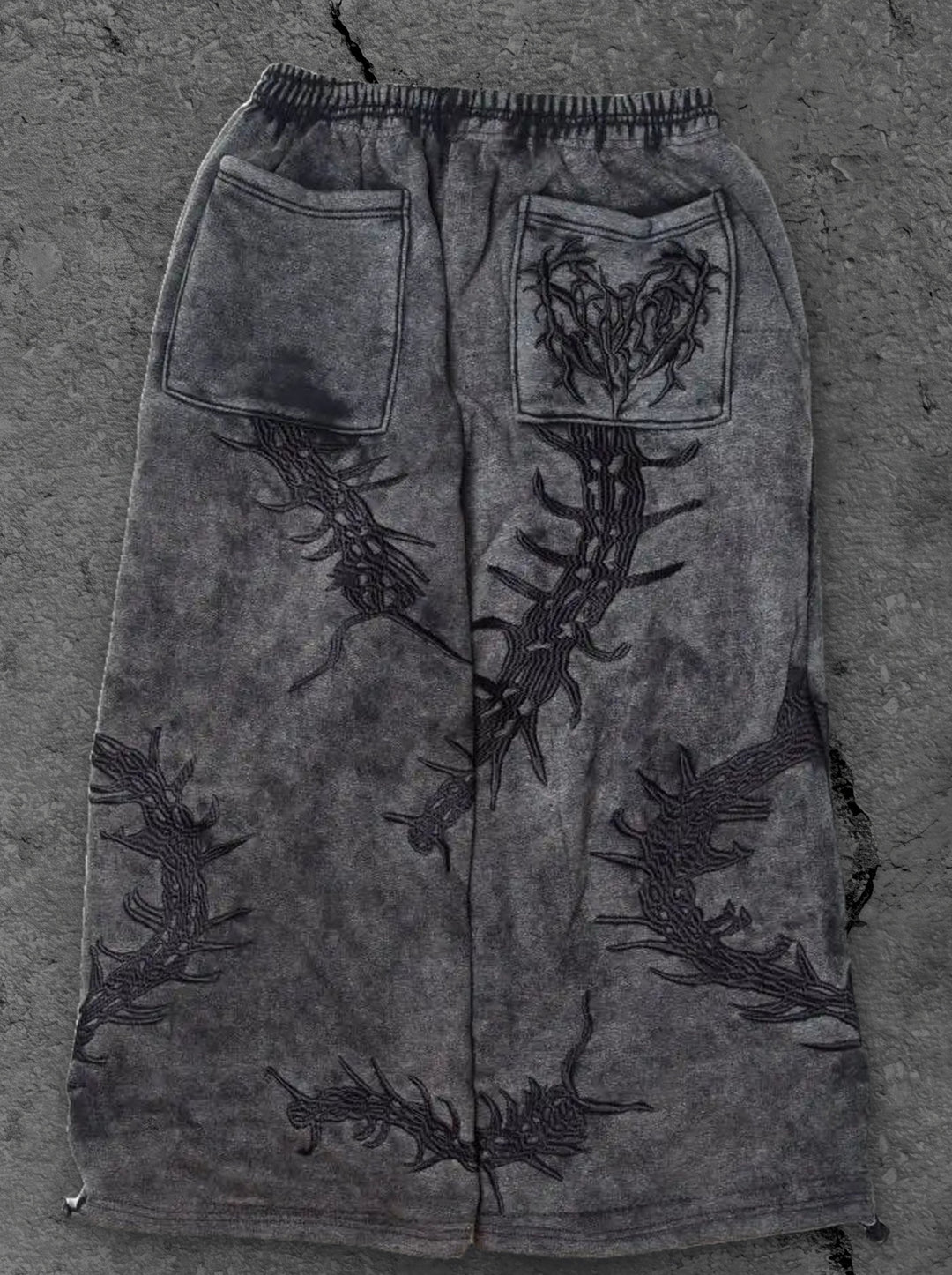 ghoul sweats washed black