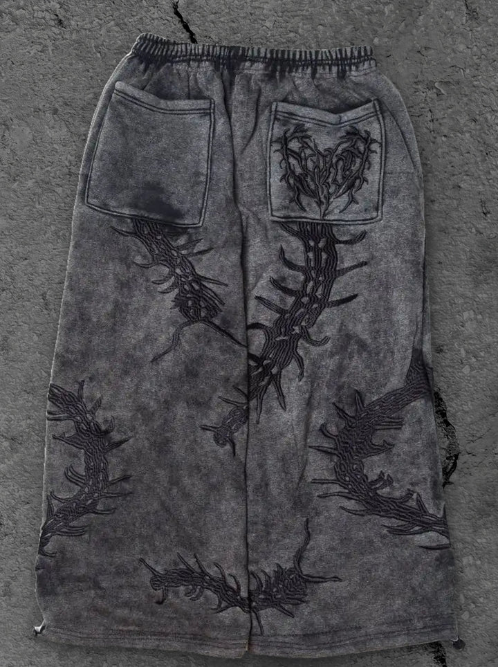 ghoul sweats washed black