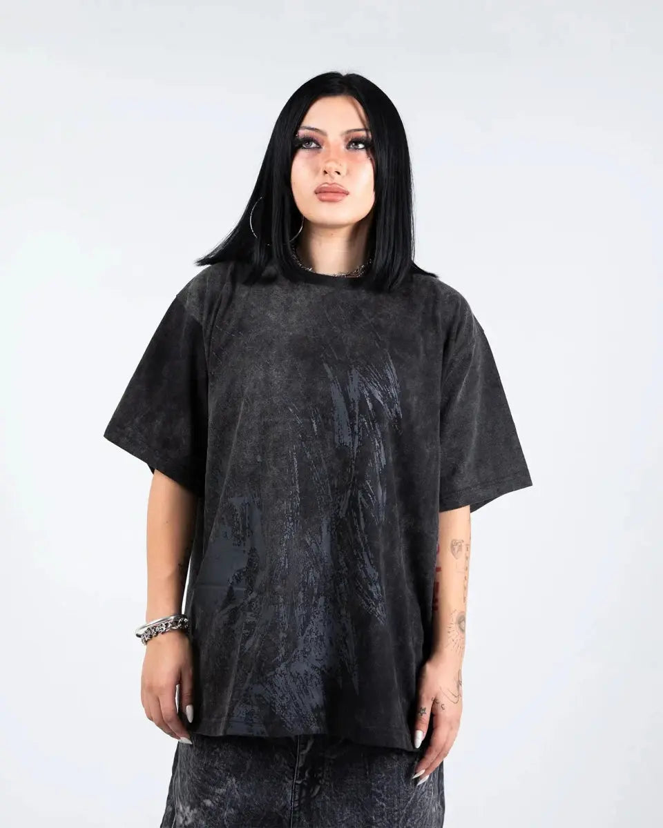 "Ghoul" T-Shirt (Washed Black) - pholoh