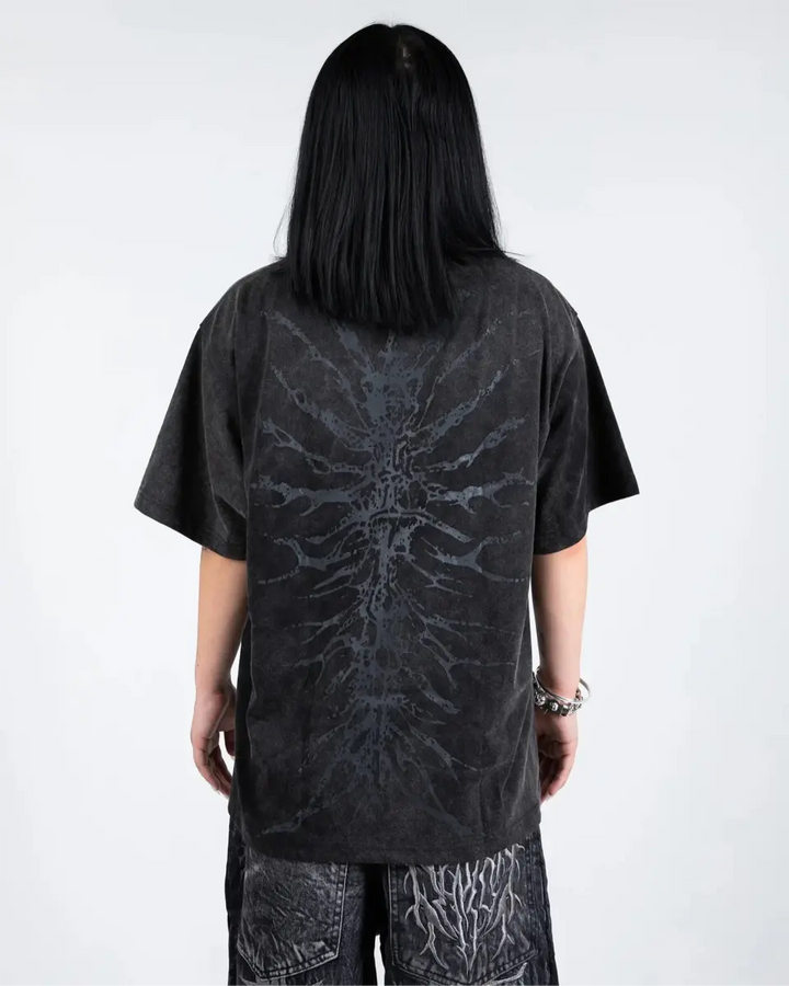 "Ghoul" T-Shirt (Washed Black) - pholoh