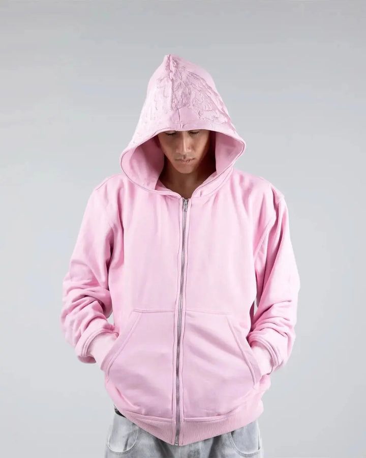 “Ghoul” ZIP - UP (Light Pink) - pholoh