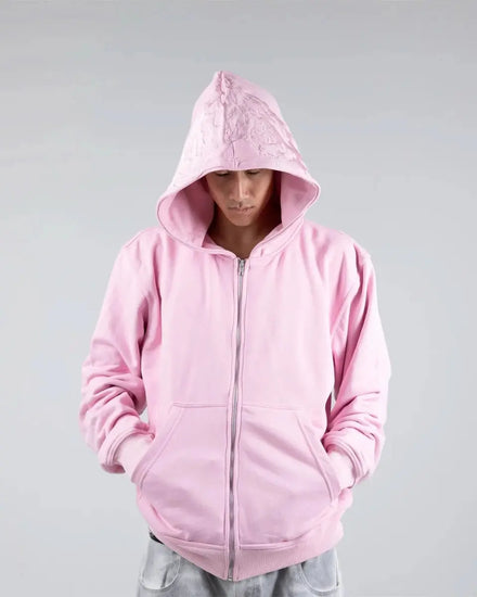 “Ghoul” ZIP - UP (Light Pink) - pholoh