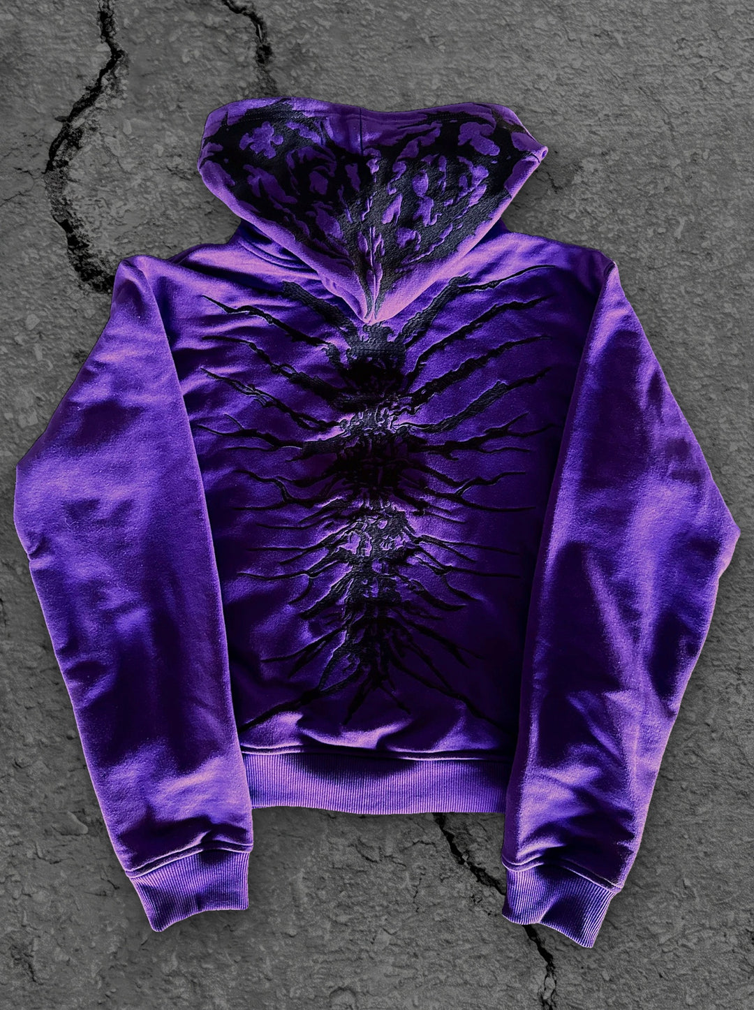 ghoul zip up purple