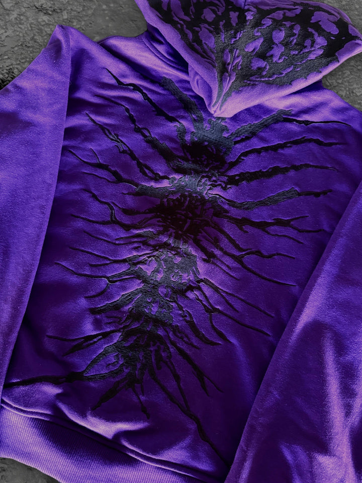 ghoul zip up purple