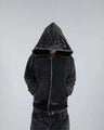“Ghoul” ZIP - UP (Washed Black) - pholoh