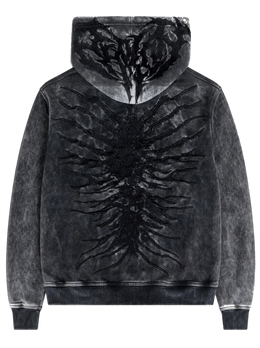 “Ghoul” Zip-Up (Washed Black)