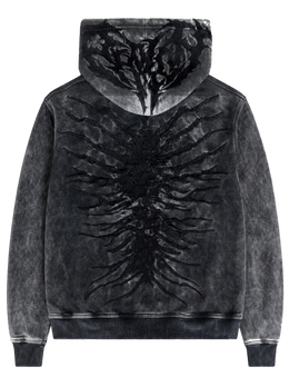“Ghoul” Zip-Up (Washed Black)