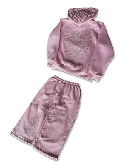 GHOUL ZIP+SWEATS (PINK) - pholoh