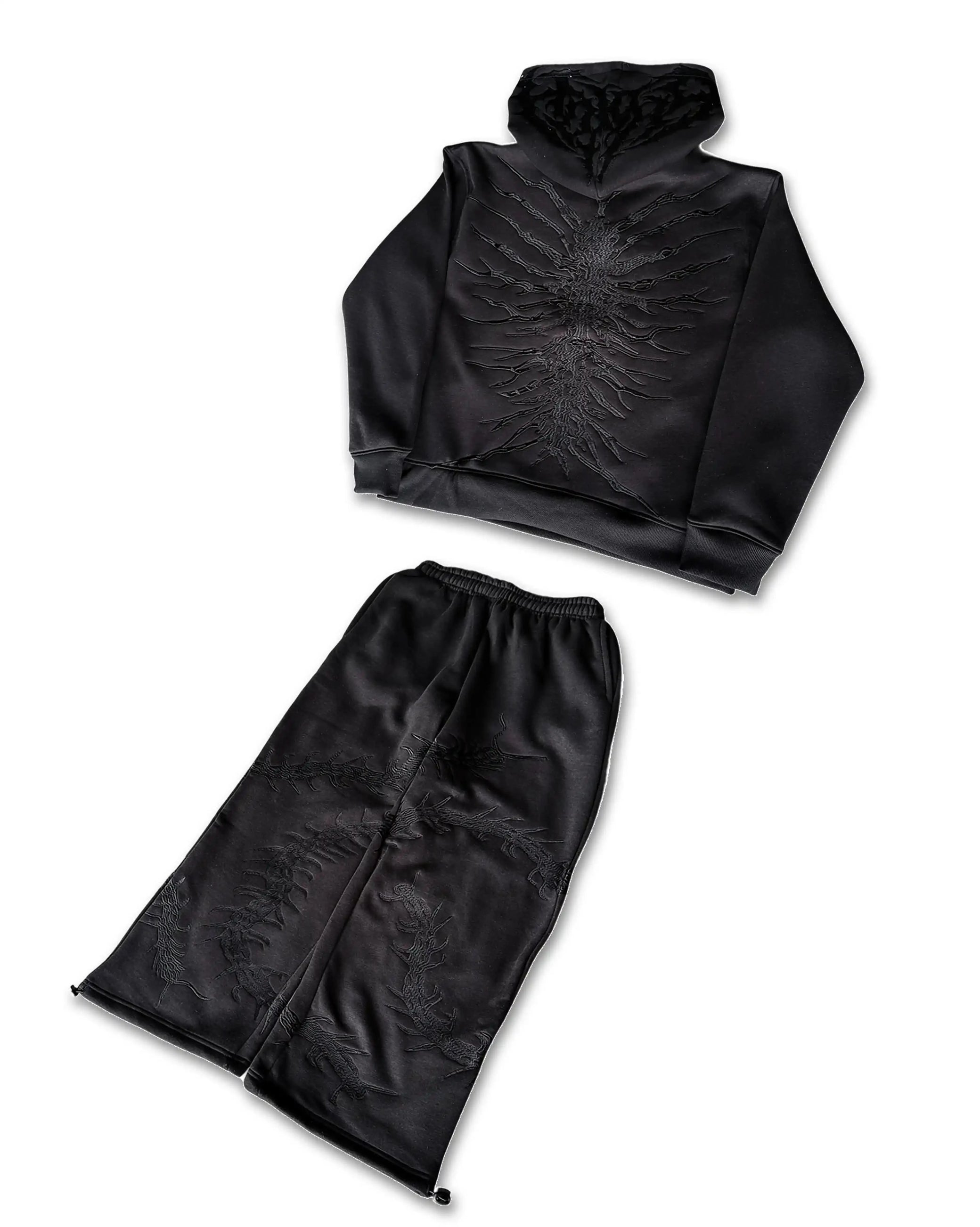 GHOUL ZIP+SWEATS (BLACK)