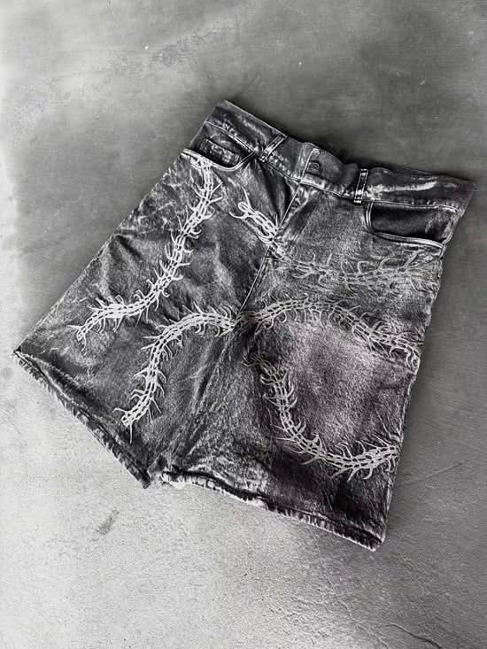 GHOUL JORTS+WASHED BLACK TEE