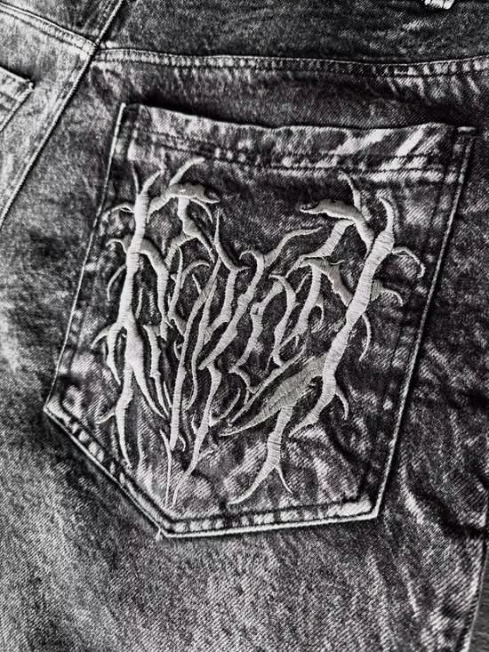 GHOUL JORTS+WASHED BLACK TEE
