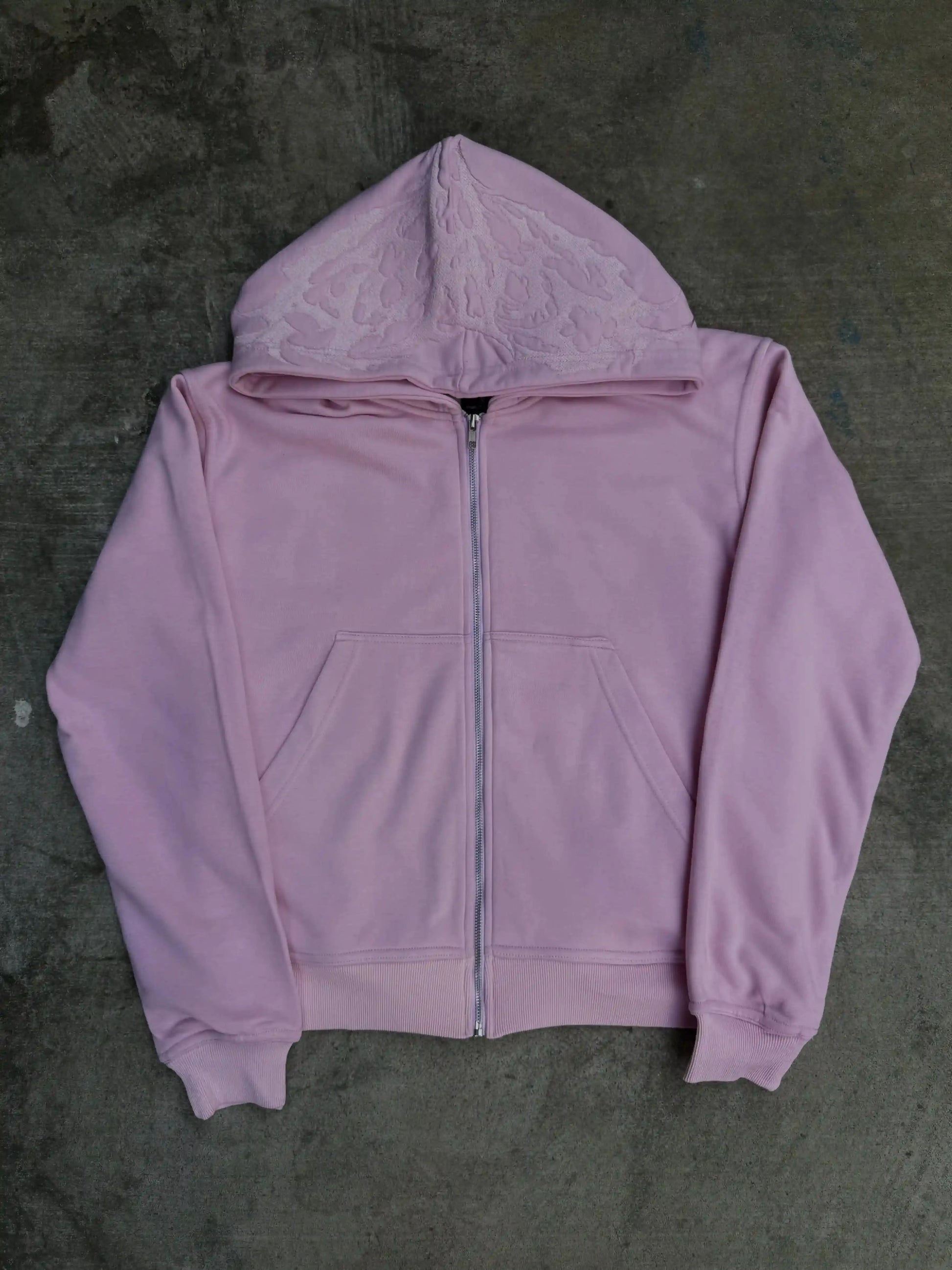 “Ghoul” ZIP-UP (Light Pink)