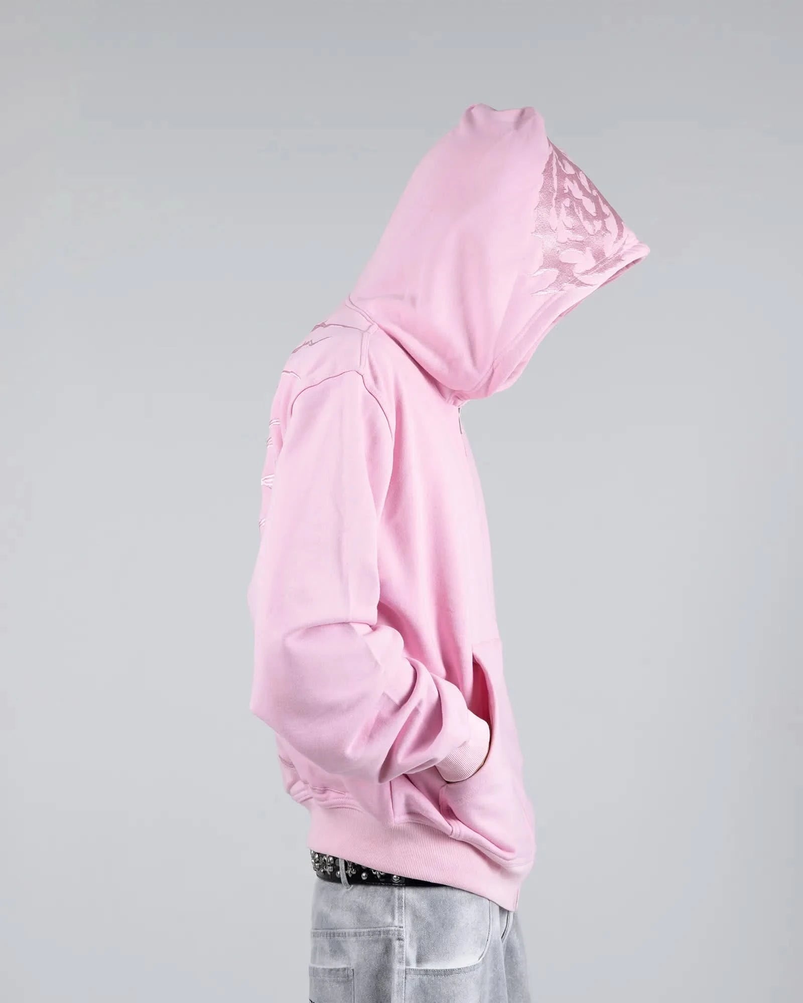 “Ghoul” ZIP-UP (Light Pink)
