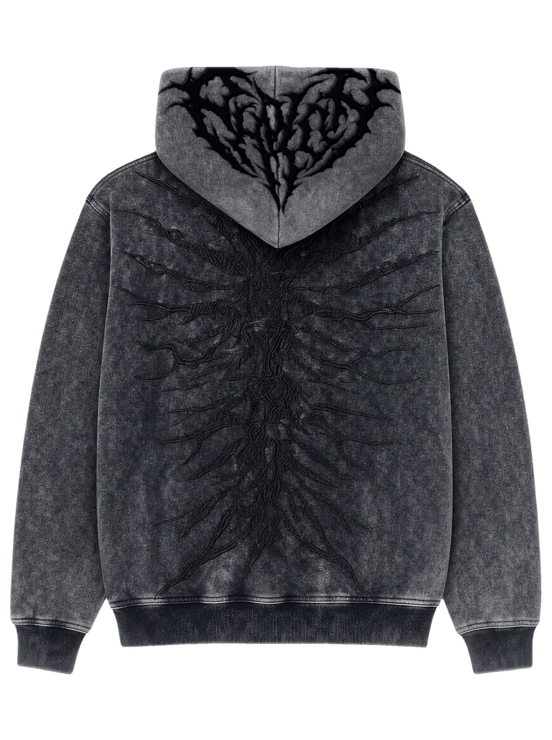 Ghoul Zip-Up Washed Black