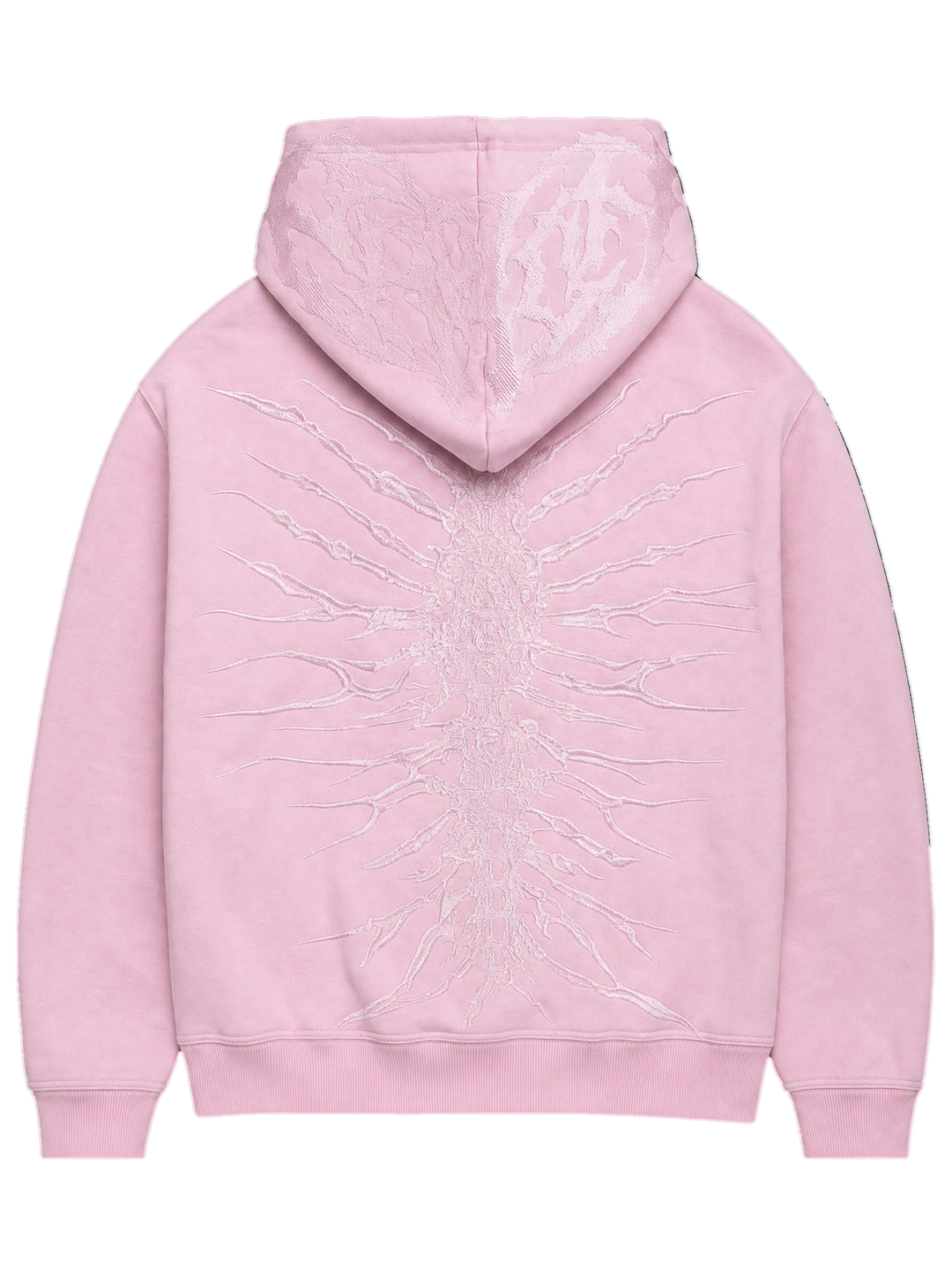 Ghoul Hoodie Light Pink back