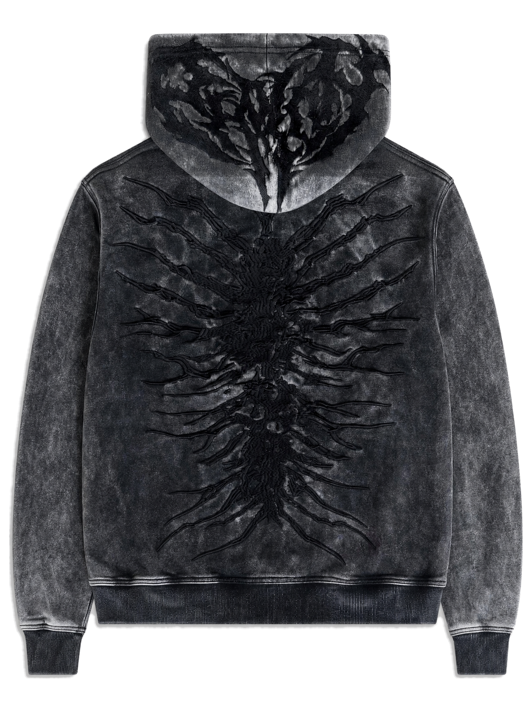 Ghoul Hoodie Washed Black