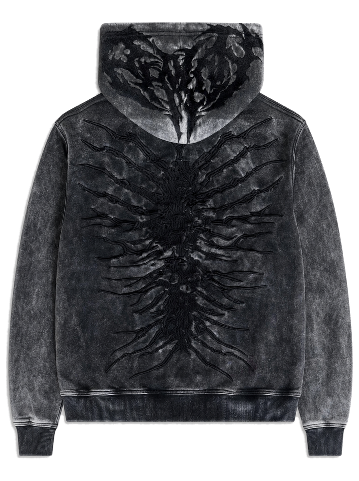 Ghoul Hoodie Washed Black